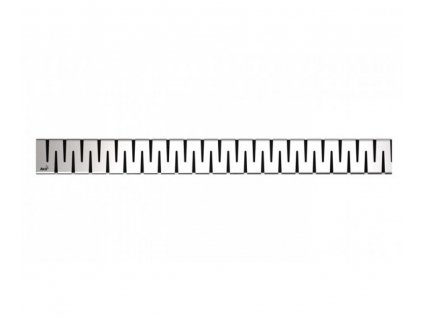 Rošt pre sprchový žľab Alcadrain ZIP - matný nerez - dĺžka 850mm