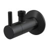 Rohový ventil s filtrom 1/2"x 3/8", matný čierny