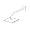 Sprchová hlavica HANSAVIVA 250x250mm + sprchové rameno, chróm