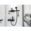 Wallstoris Hansgrohe doplnky do kúpeľne, čierny set s termostatom