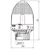 Termostatická hlavica kvapalinová VECTOR pre ventil VX-06420