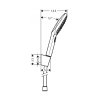 Sprchový set RAINDANCE SELECT E s 3-polohovou sprškou, hadica 1600mm