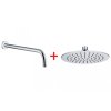 Sprchová hlavica THIN, priemer 250mm + sprchové rameno ROUND