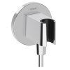 Prípojka pre sprchové hadice FixFit S + držiak na sprchu, chróm