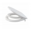 WC doska Alcadrain SOFTCLOSE Duroplast, s integrovanou vložkou, biela