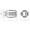 HERZ Hlavica termostatická závitom M 28 x 1,5 rozmer