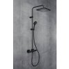 Sprchový systém Showerpipe 240 s termostatom, VERNIS SHAPE, matná čierna, set