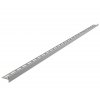 Nerezová lišta pre spádovanú podlahu, výška lemu 12mm - pravá - 1600mm