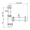 Umývadlový sifón DN40 s prevlečnou maticou 5/4"