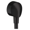 Prípojka pre sprchové hadice FixFit E Hansgrohe, matná čierna