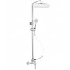 sprchový set pákovej batérie VENTURA BIELA CHRÓM s rozstupom 100mm s tyčou IPPARI a kompletným príslušenstvom