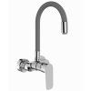Drezová batéria DAKOTA rozstup 100mm, horné flexi rameno, sivá-chróm