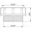 Redukcia Alcadrain 5/4"× 6/4"