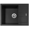 Granitový drez Sinks AMANDA 650 NANO Pureblack