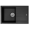 Granitový drez Sinks AMANDA 780 Pureblack