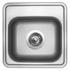 Nerezový drez Sinks BAR 380 V, matný povrch hrúbka 0,6mm