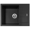 Granitový drez Sinks AMANDA 650 NANO Nanoblack