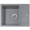 Granitový drez Sinks AMANDA 650 NANO Nanogrey