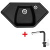 Granitový drez Sinks NAIKY 980 Granblack + drezová batéria MIX 3 P GR