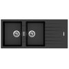 Granitový drez Sinks PERFECTO 1160 DUO Metalblack