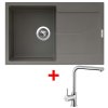 Granitový drez Sinks ULTIMA 790 Truffle + drezová batéria ELKA