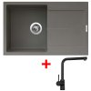 Granitový drez Sinks ULTIMA 790 Truffle + drezová batéria ELKA čierna