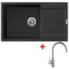 Granitový drez Sinks ULTIMA 860 XXL Metalblack + batéria Vitalia