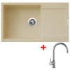 Granitový drez Sinks ULTIMA 860 XXL Sahara + batéria Vitalia