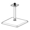 Sprchová hlavica HANSAAURELIA 250x250mm + stropné rameno, nákres