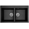 Granitový drez Sinks AMANDA 860 DUO Metalblack