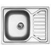 Nerezový drez Sinks OKIO 650 V, textúrovaný povrch - hrúbka 0,6mm