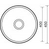 Nerezový drez Sinks ROUND 450 M, matný povrch - hrúbka 0,6mm