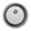 Nerezový drez Sinks ROUND 450 V, matný povrch - hrúbka 0,6mm