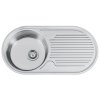 Nerezový drez Sinks SEMIDUETO 847 V, matný povrch - hrúbka 0,6mm