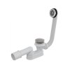 Sifón pre hlbšie sprchové vaničky s prepadom, CLICK/CLACK, kov chróm