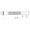 Flexi pripojenie G5/4" × d32/40mm, kovová matica, dĺžka 380-830mm
