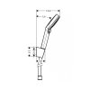 Sprchový set CROMETTA s 2-polohovou sprškou, hadica 1600mm