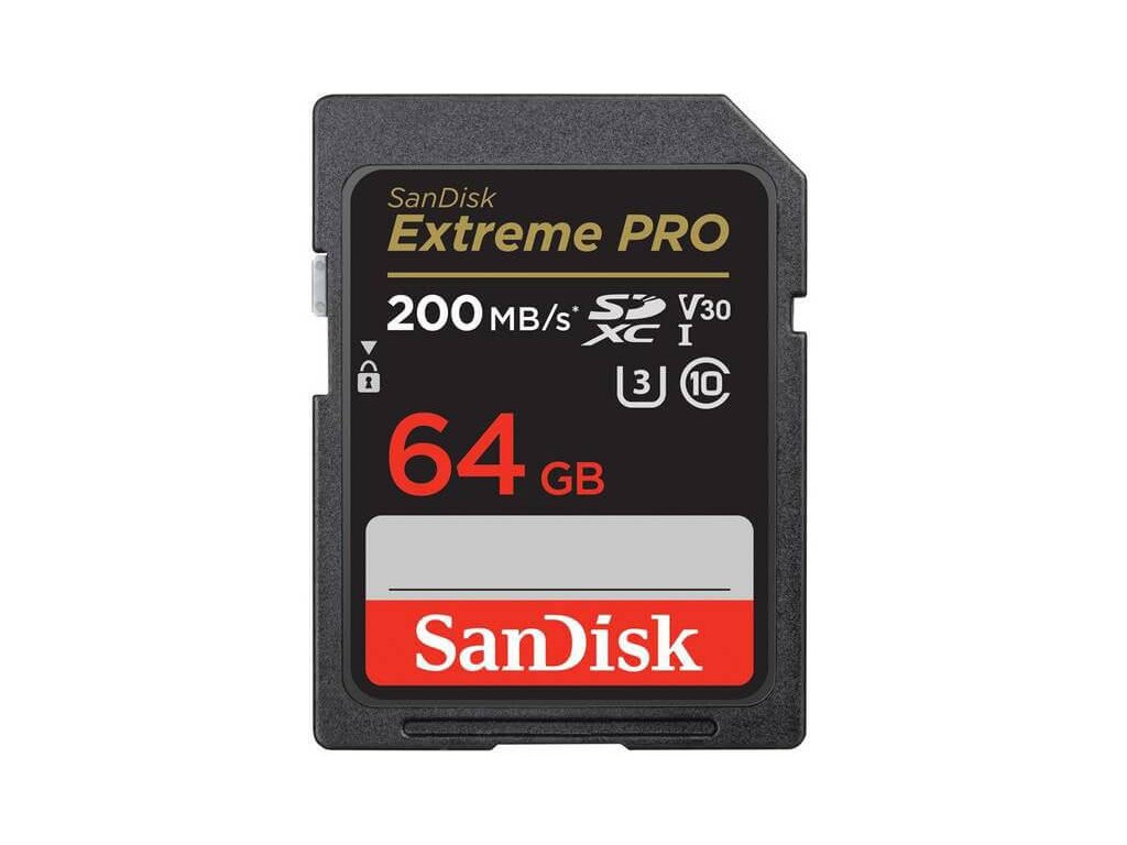 SanDisk SDXC Extreme 64 GB 200 MB/s  