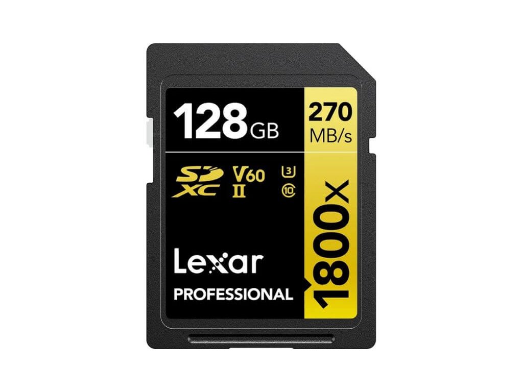 Lexar Pro SDXC 1800x UHS-II 128GB Gold   