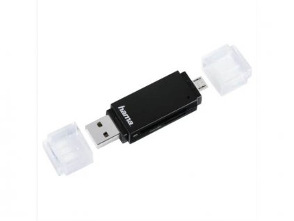 Hama čtečka karet OTG, USB-A/micro 2.0         