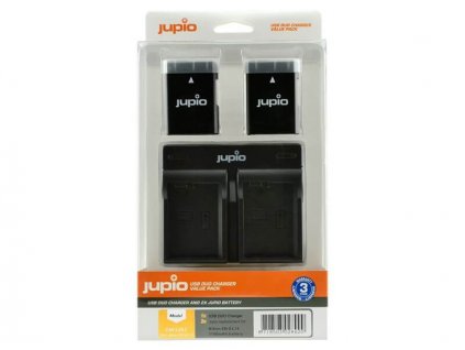 Jupio Value Pack: 2x Battery EN-EL14(A) 1100mAh +     