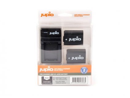 Jupio Value Pack: 2x Battery NP-FW50 + Compact USB