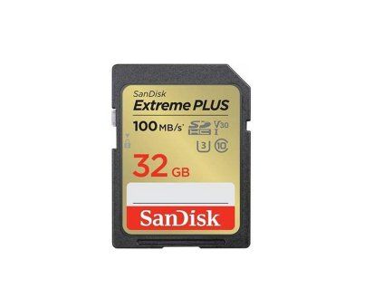 sandisk sdhc karta 32gb extreme plus 100 mb s