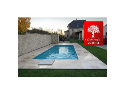 Dlažba z travertinu k bazénu