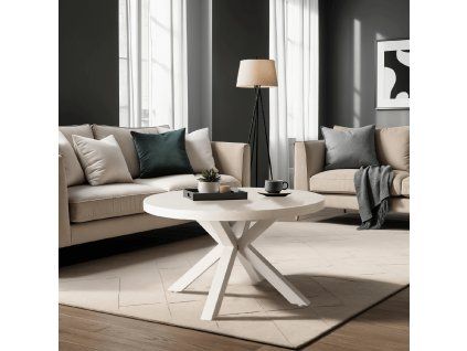 Stolík LINCOLN 80 cm béžový/kašmír