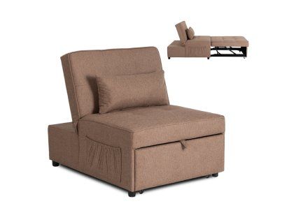 Kreslo IBERIS 80 cm hnedé