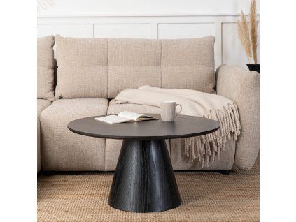 Stolík CASSANDER MAX 80 cm, čierny