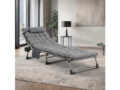 Záhradné lehátko SATURN, sivé