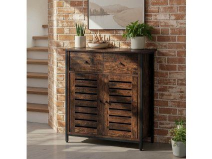 Botník AMAYA 70 cm, rustikálny dub