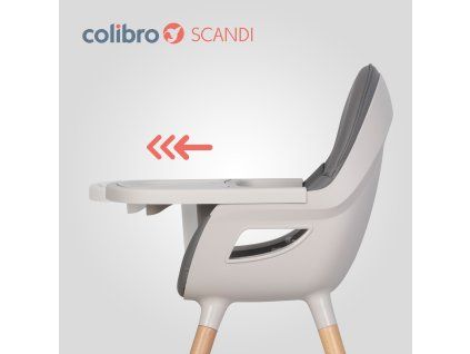 Kŕmna stolička COLIBRO SCANDI ONYX
